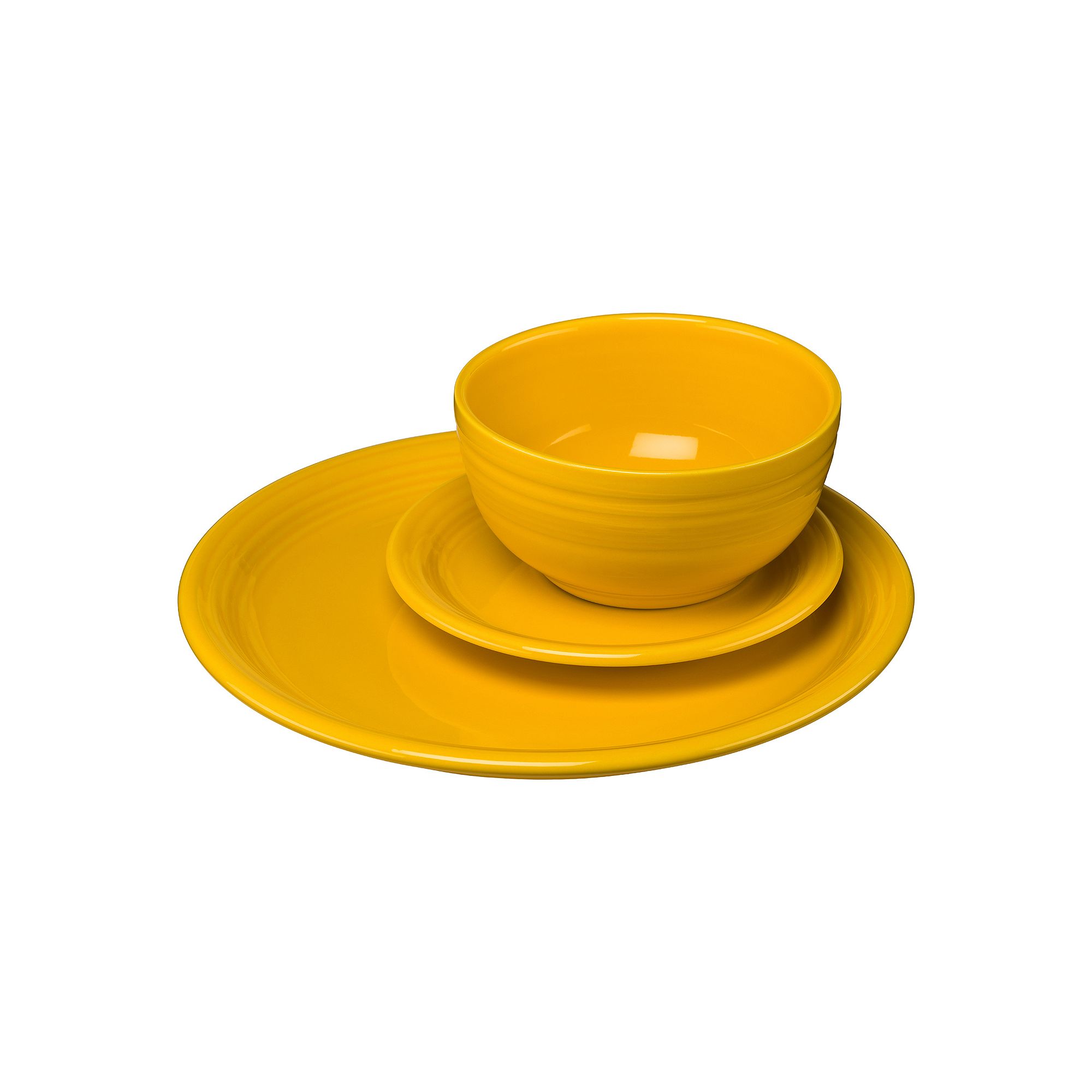 Fiesta Bistro Coupe 3-pc. Dinnerware Set, Service for 1, Yellow