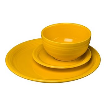 Fiesta Bistro Coupe 3 pc Dinnerware Set, Service for 1