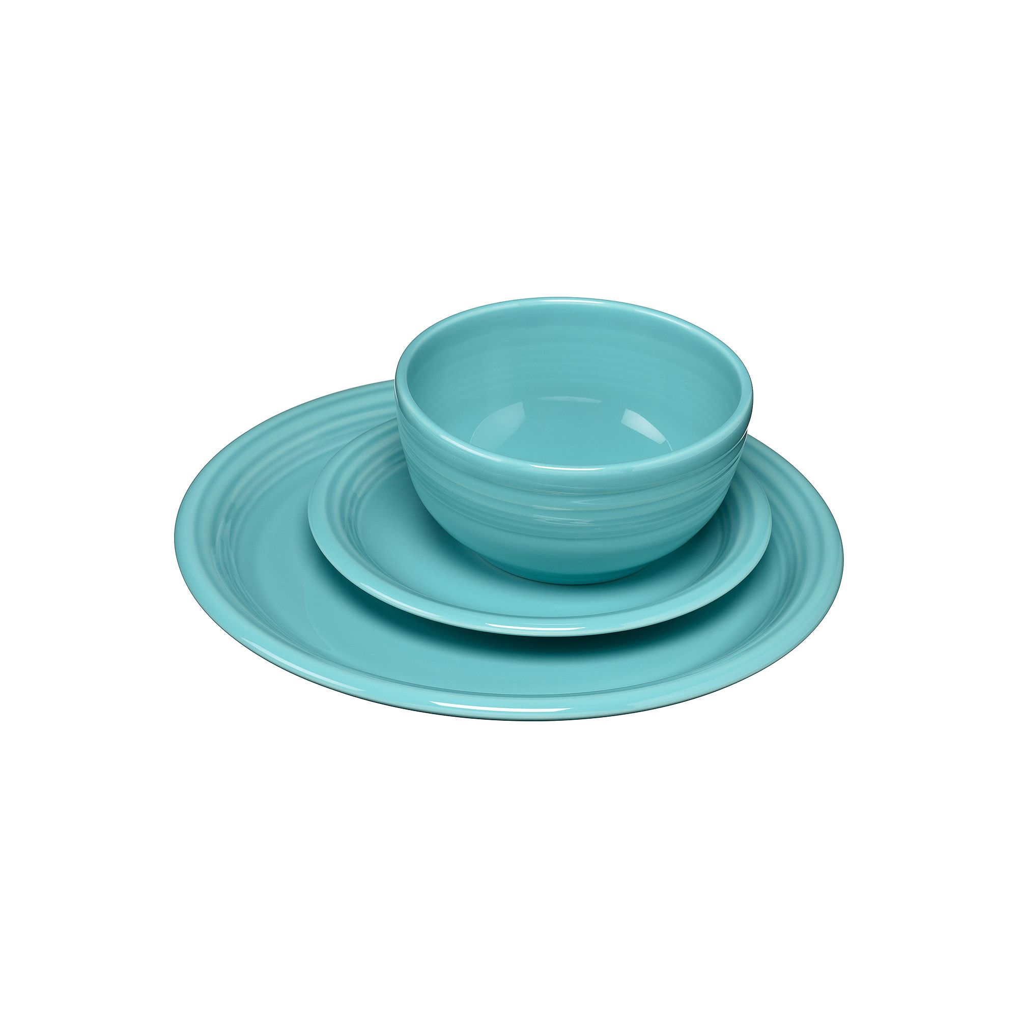 Fiesta Bistro Coupe 3-pc. Dinnerware Set, Service for 1, Turquoise