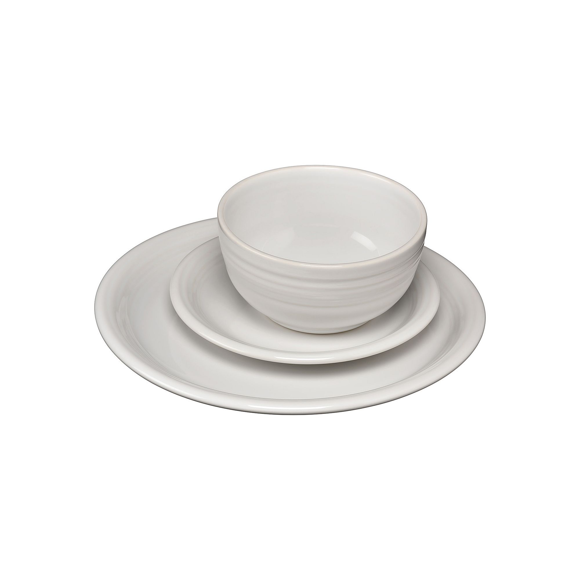 Fiesta Bistro Coupe 3-pc. Dinnerware Set, Service for 1, White