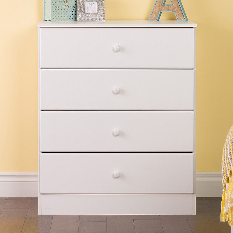 Prepac Astrid 4-Drawer Dresser, White