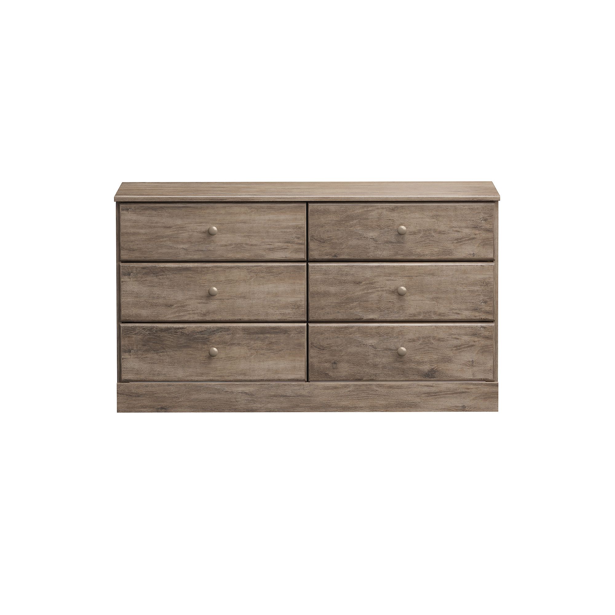 Prepac Astrid 6-Drawer Dresser, Drifted Gray