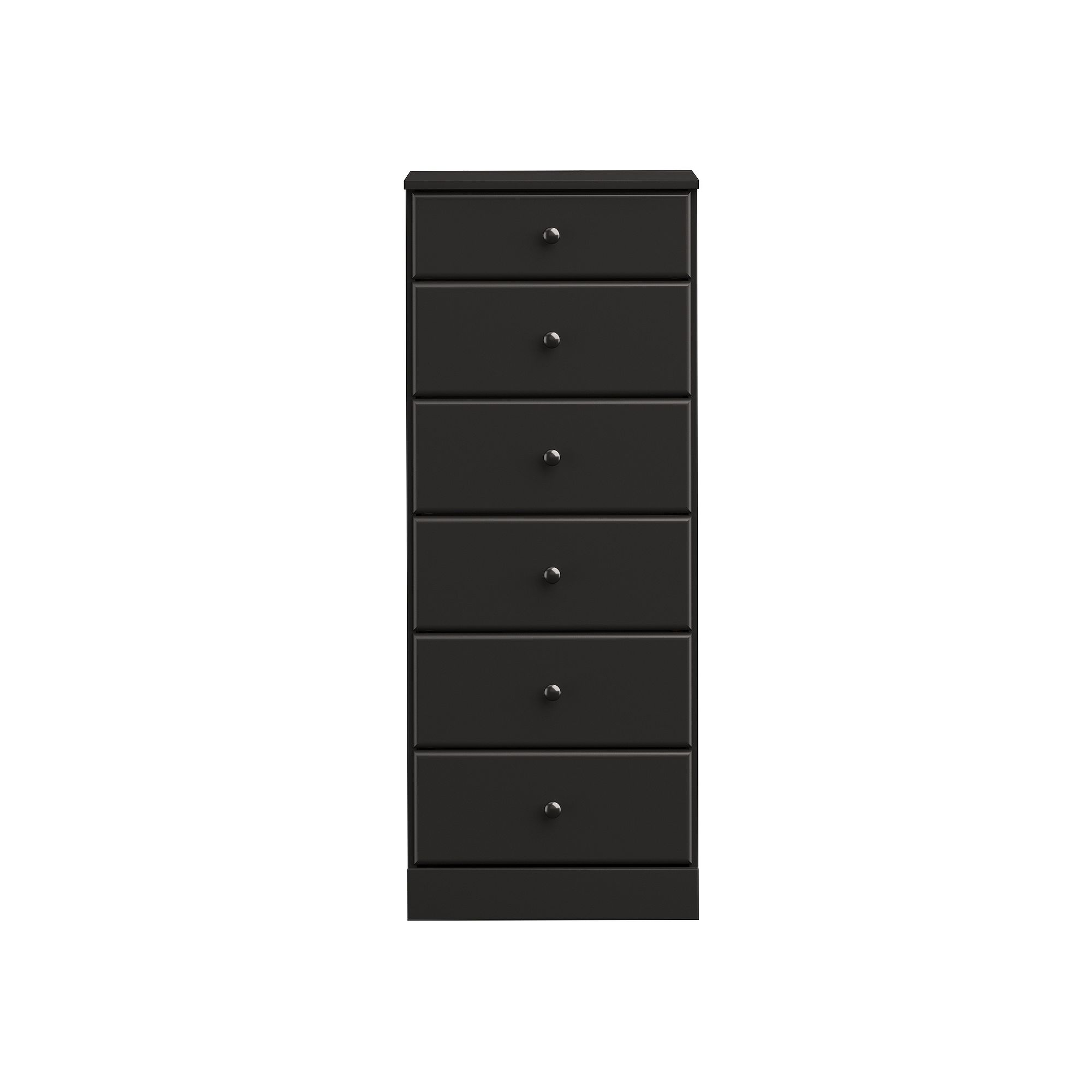Prepac Astrid 6-Drawer Tall Dresser, Black