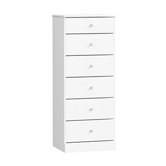 Prepac Astrid 6-Drawer Tall Dresser