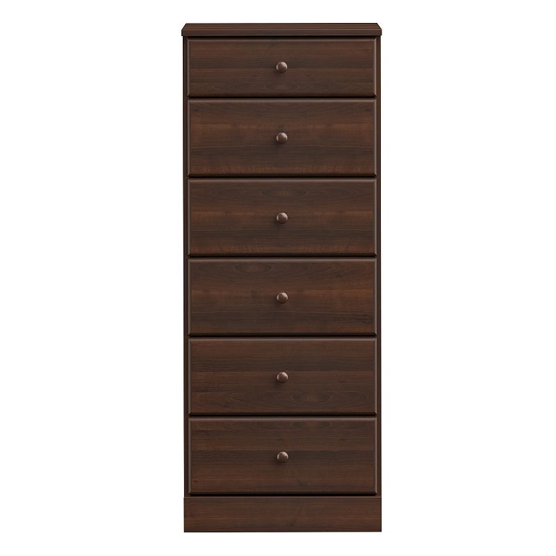 Prepac Astrid 6-Drawer Tall Chest  Rich Espresso