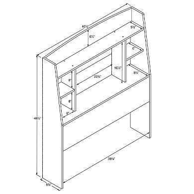 Prepac Astrid Twin Headboard