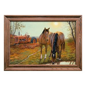 Reflective Art Old Farm Hands Framed Wall Art