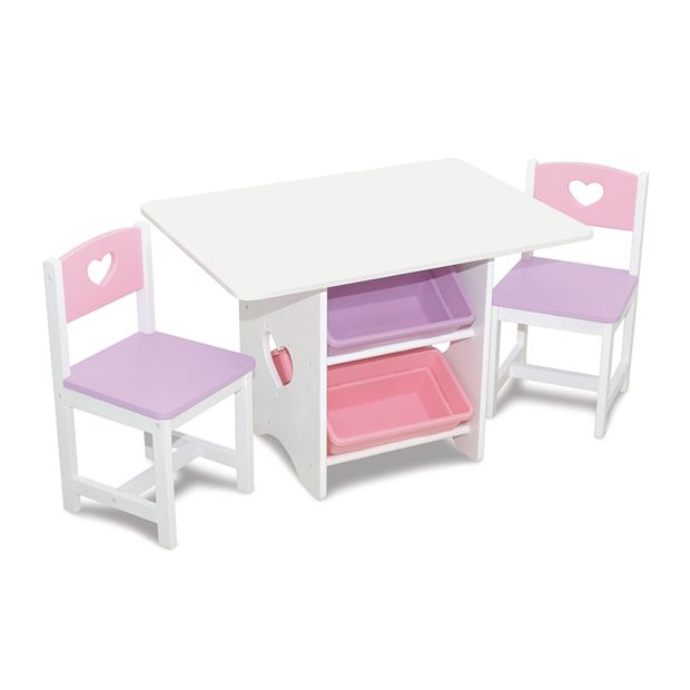 KidKraft Kids Writing Desk and Chair, White