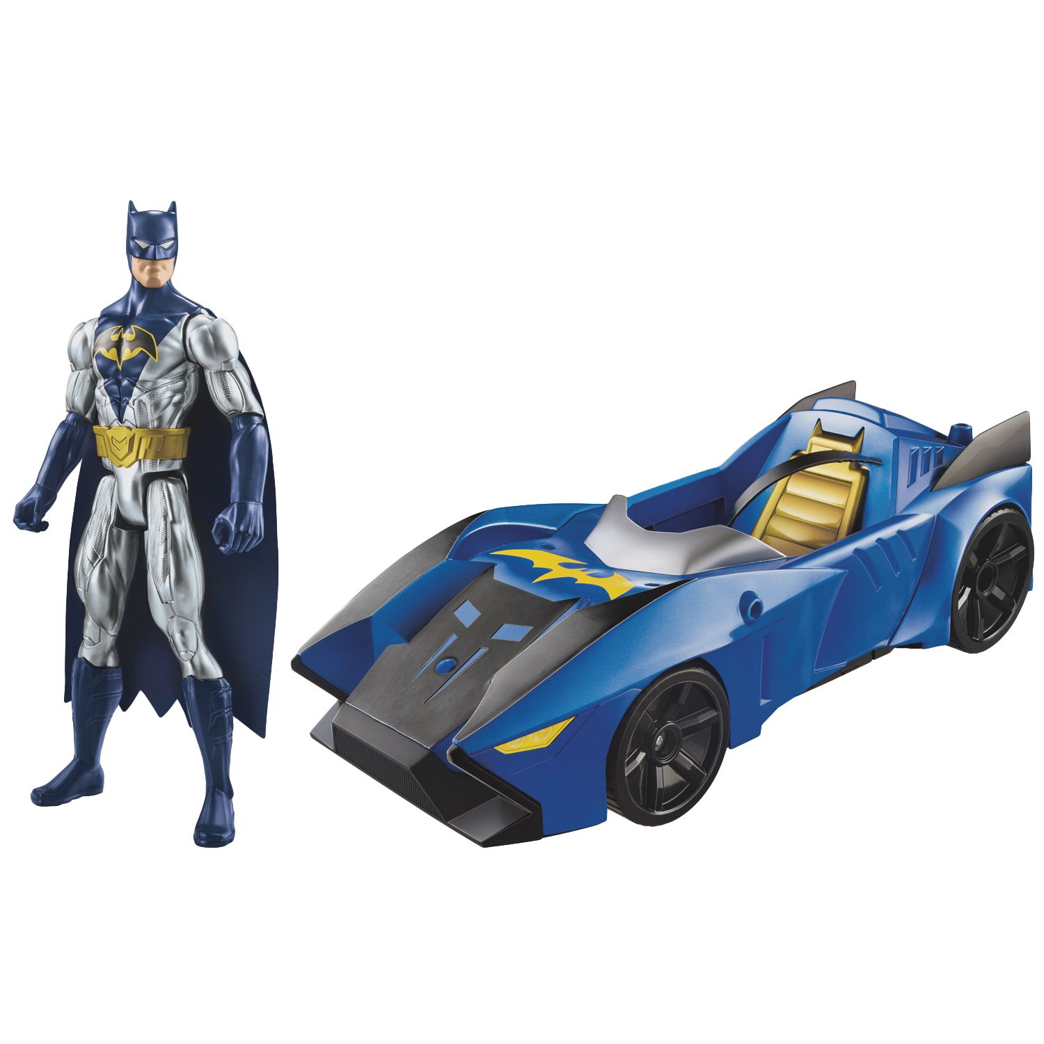 batmobile and batman figure