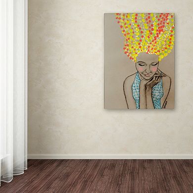 Trademark Fine Art Miss Sunshine Canvas Wall Art