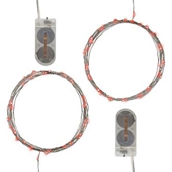 LumaBase Waterproof Mini LED String Light 2 pc Set