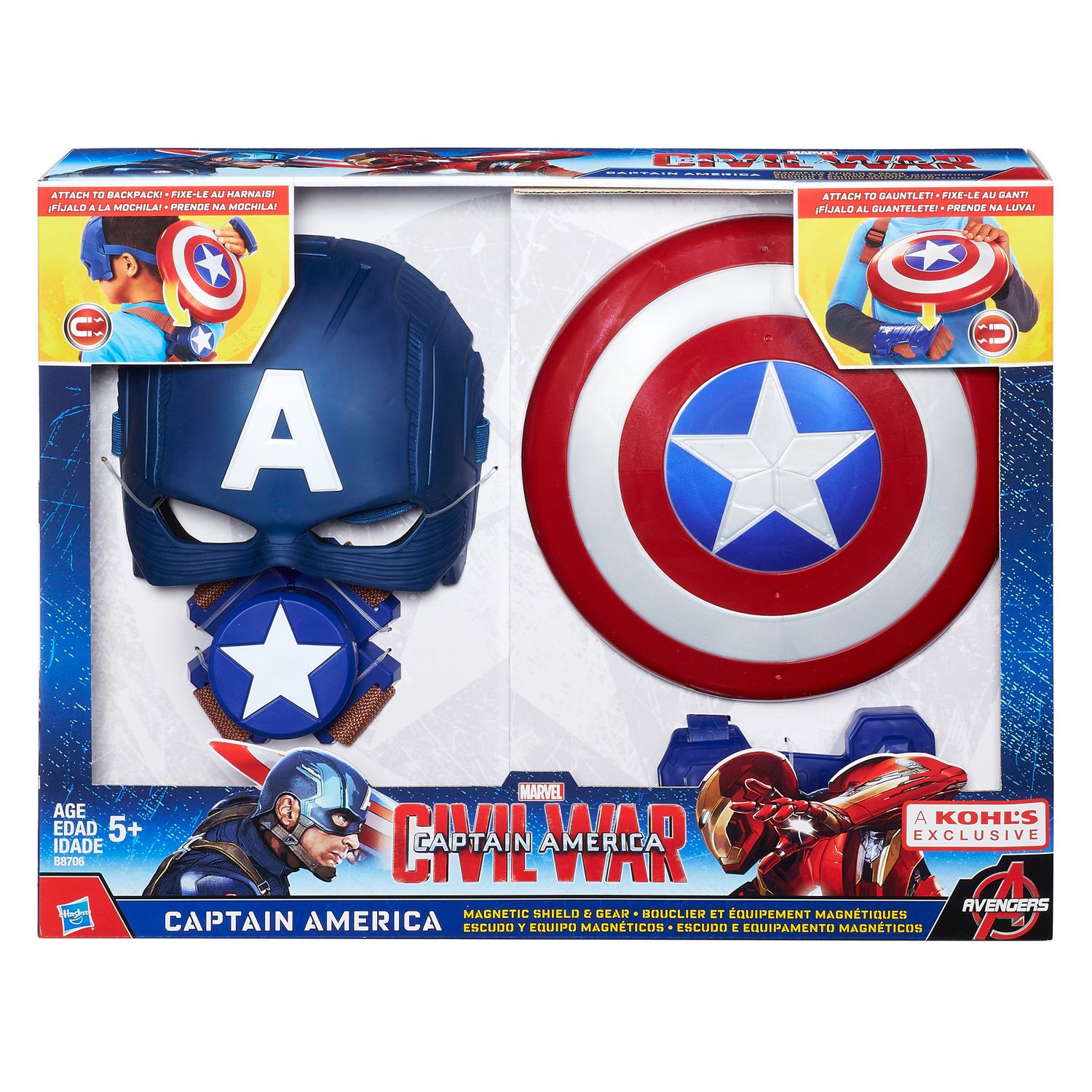 hasbro marvel captain america shield role play set