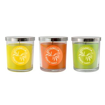 Citronella Scented Candle Collection (Set of 3)