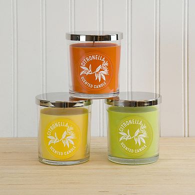 LumaBase 2.5" Citronella Mason Jar Candle 6-piece Set