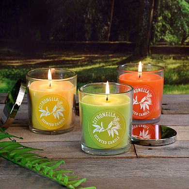 LumaBase 2.5" Citronella Mason Jar Candle 6-piece Set