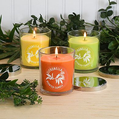 LumaBase 2.5" Citronella Mason Jar Candle 6-piece Set