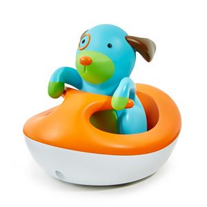 Skip Hop Zoo Rev-Up Dog Wave Rider Bath Toy