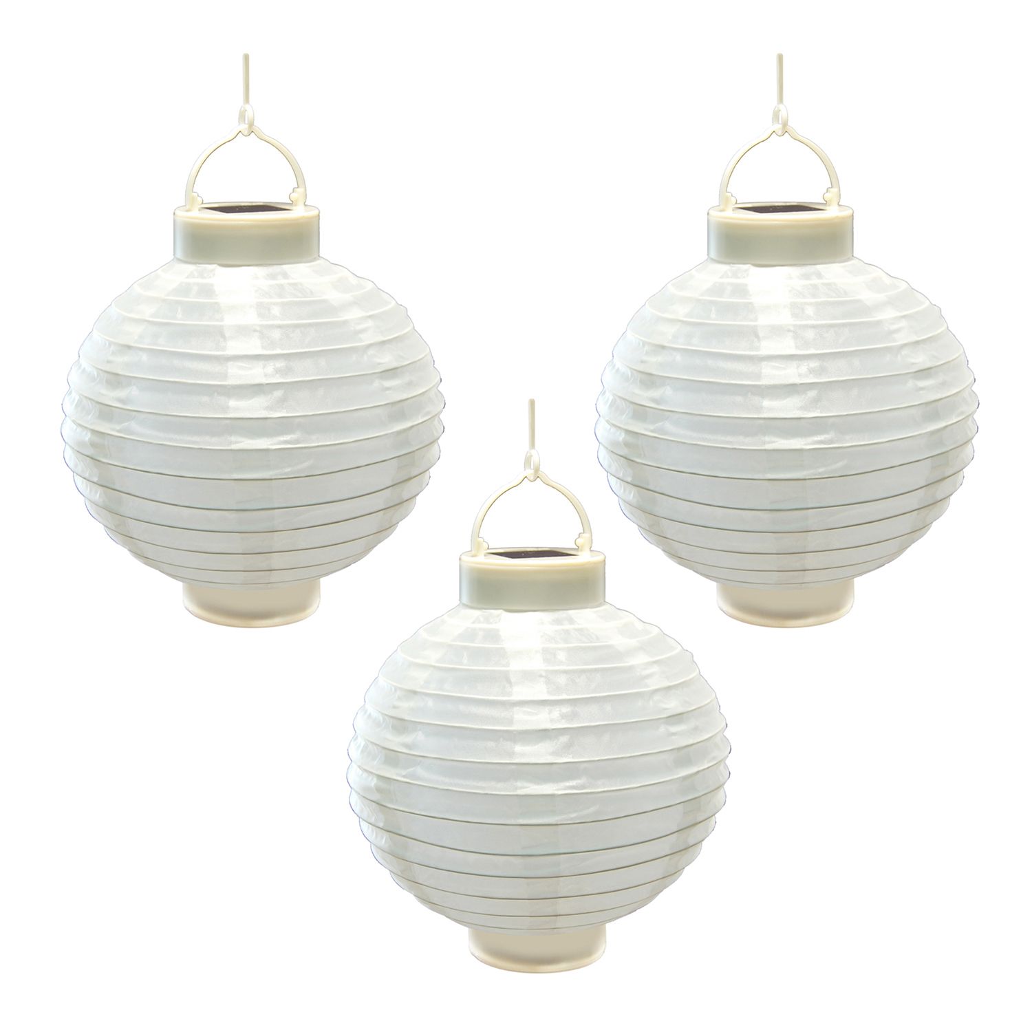 4-Pack Hanging Solar LED Light Candle Lantern 9 Lucien White