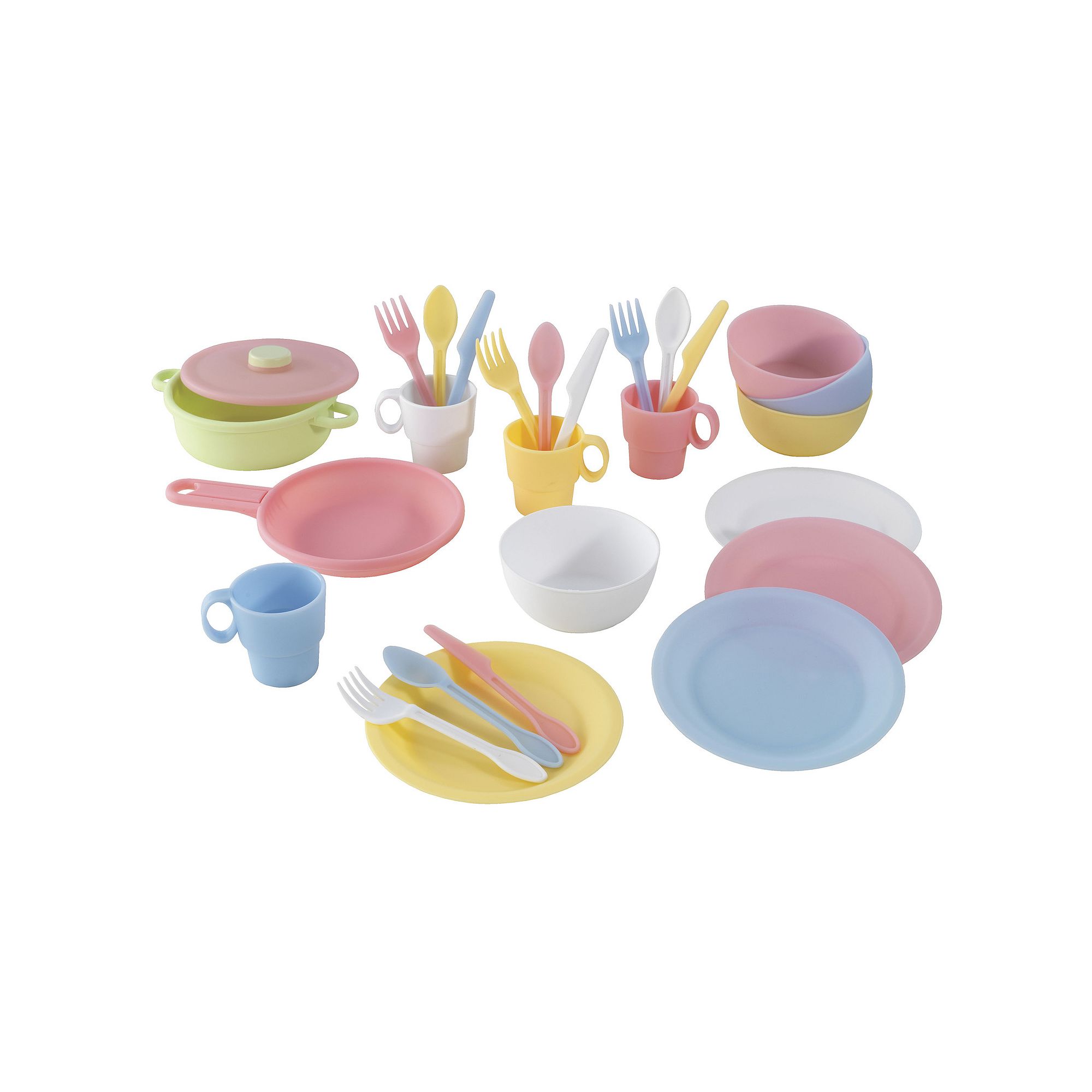 KIDKraft 27-Piece Play Kitchen Set, Multicolor