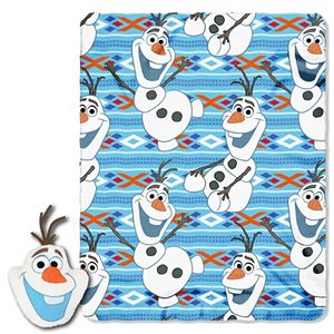 Disney's Frozen Big Face Olaf Pillow & Throw Set