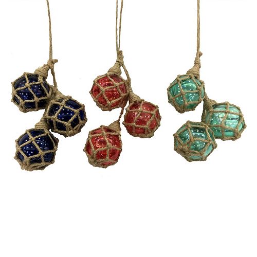 St. Nicholas Square® Coastal Twine Ball Christmas Ornament 3-piece Set