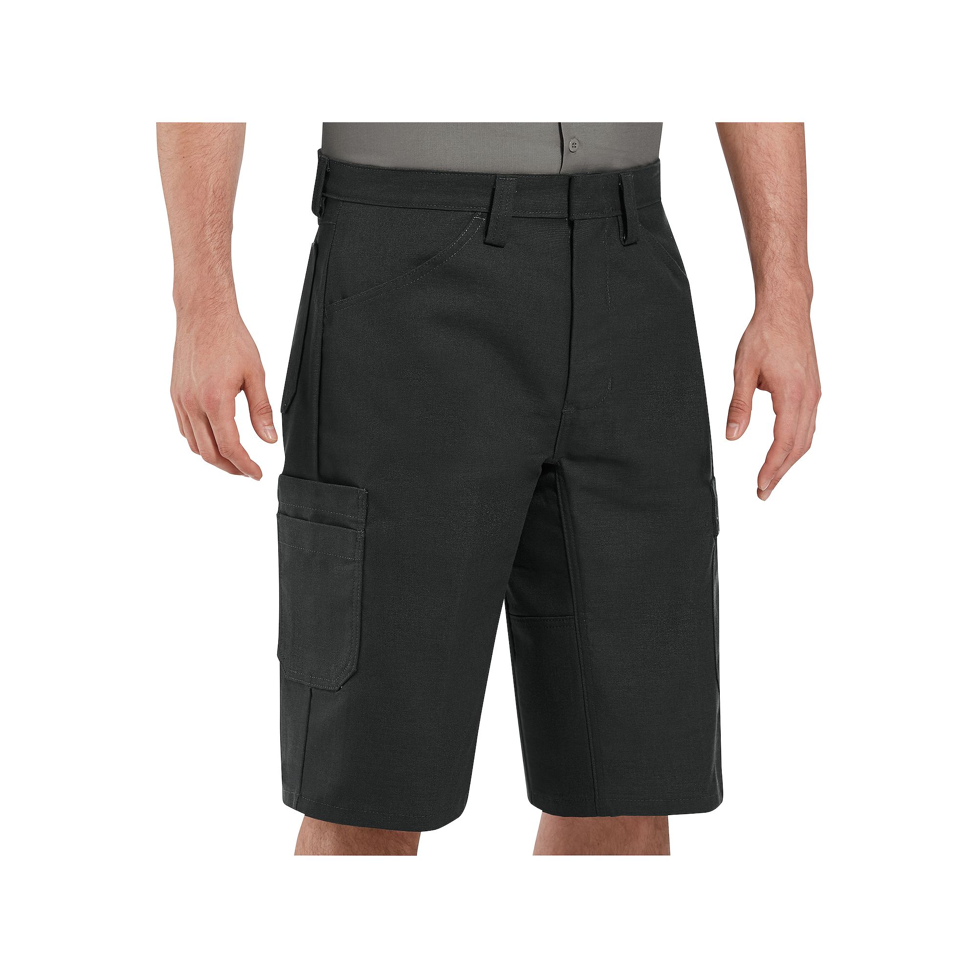 Mens Red Kap® Performance Shop Shorts, Size: 36, Black