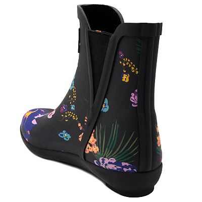 London fog rain boots black best sale