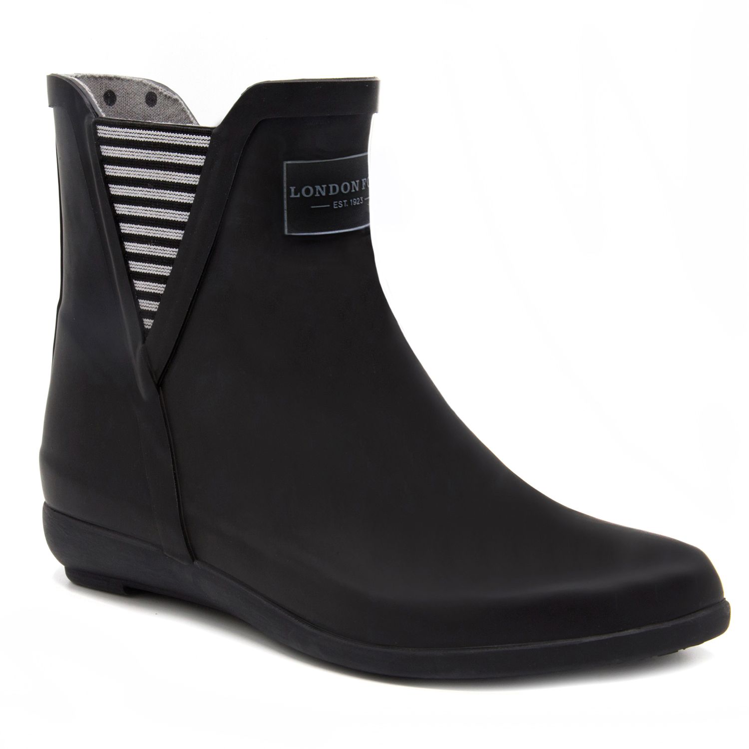 london fog piccadilly rain boots black