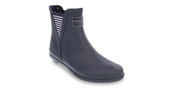 London Fog Piccadilly Women's Chelsea Waterproof Rain Boots