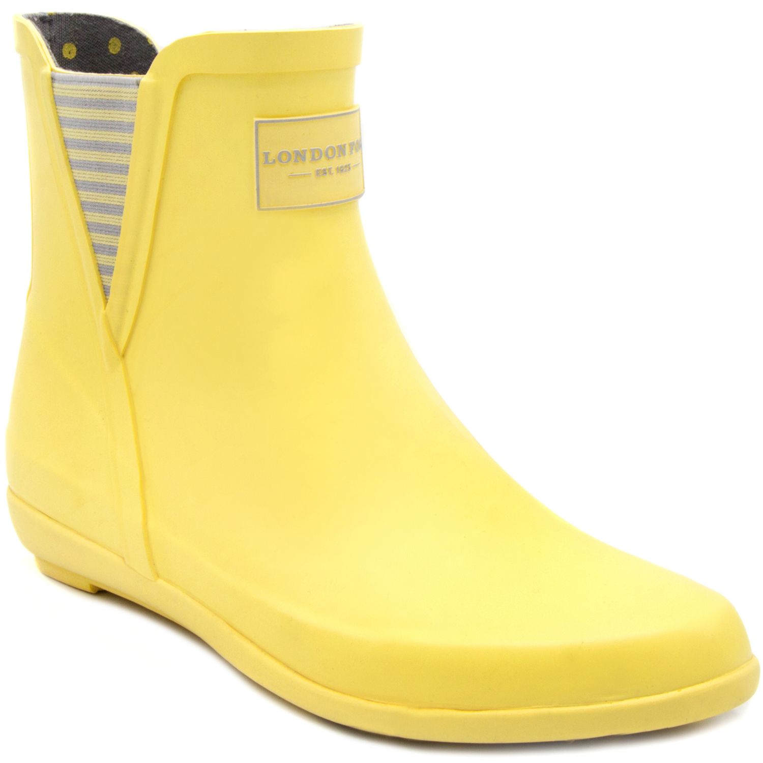 womens yellow rain boots size 7