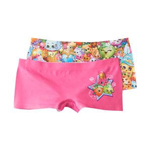 Girls 6-16 Shopkins Lippy Lips, Strawberry Kiss & Apple Blossom 2-pk. Seamless Boyshorts