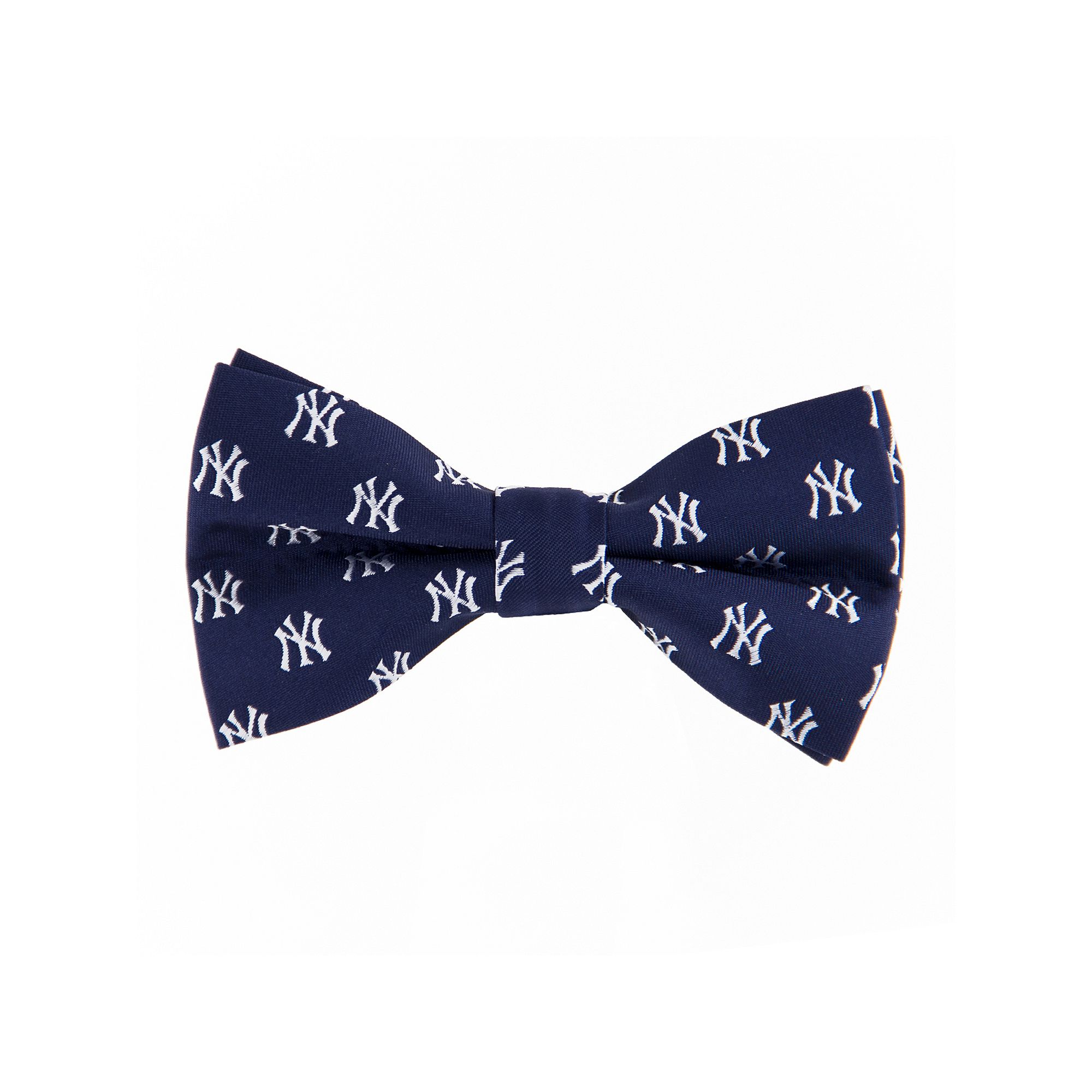 Mens MLB Team Logos Repeated Print Bow Tie, New York Yankees