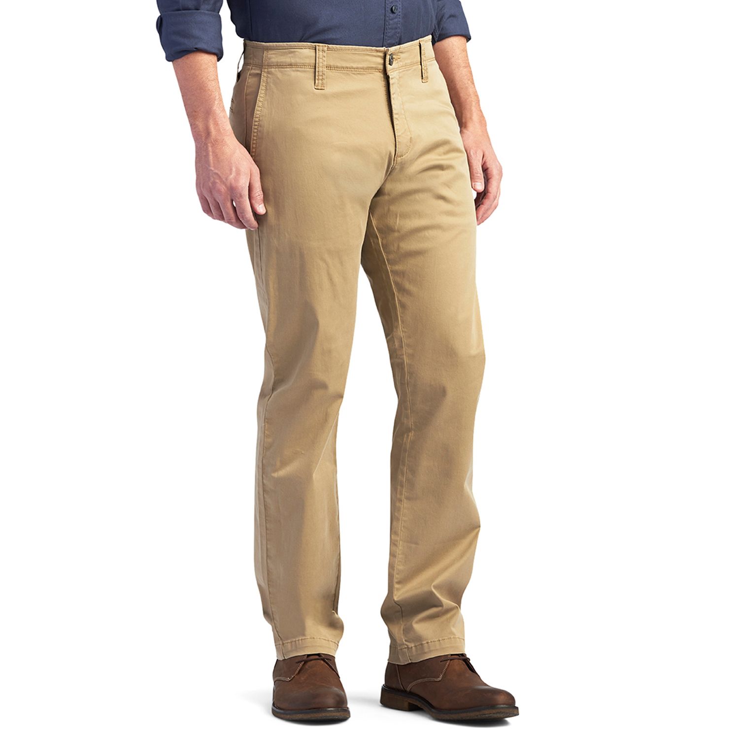 lee men's weekend flat front chino pants