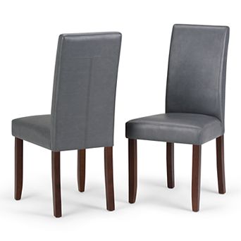 Simpli Home Acadian Parson Dining Chair 2 pc Set