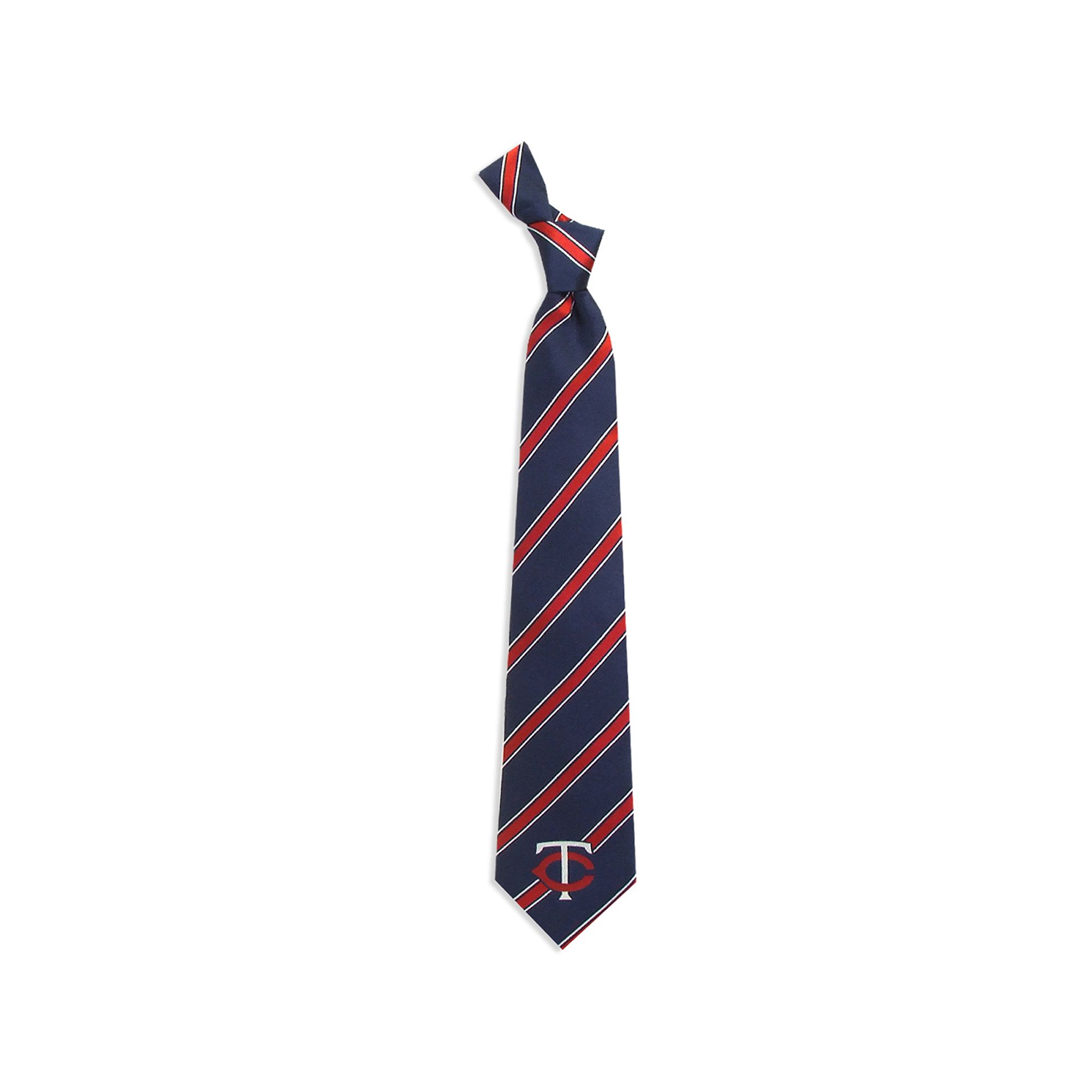 Adult MLB Striped Tie, Minnesota Twins