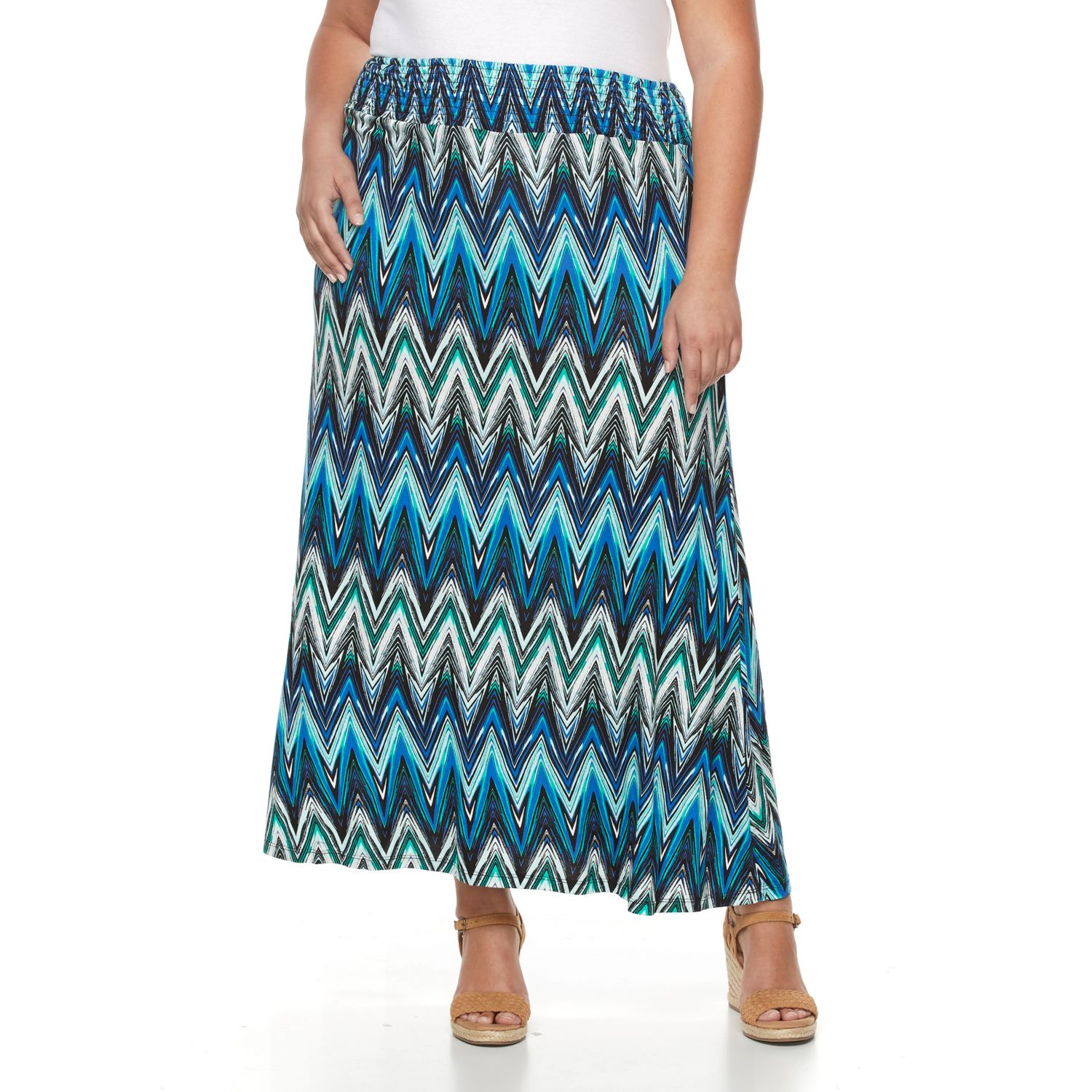 printed maxi skirt