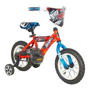 Boys Hot Wheels 12-Inch Wheel Turbospoke Bike with Training Wheels