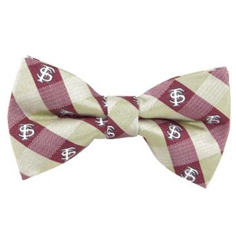 Adult NCAA Check Woven Bow Tie