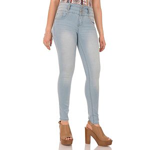 Juniors' Wallflower Push-Up Skinny Jeans
