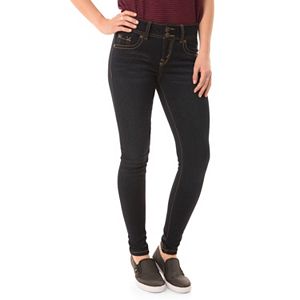 Juniors' Wallflower Faded Ultra Skinny Jeans