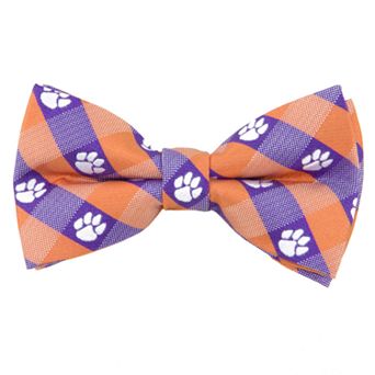 Adult NCAA Check Woven Bow Tie