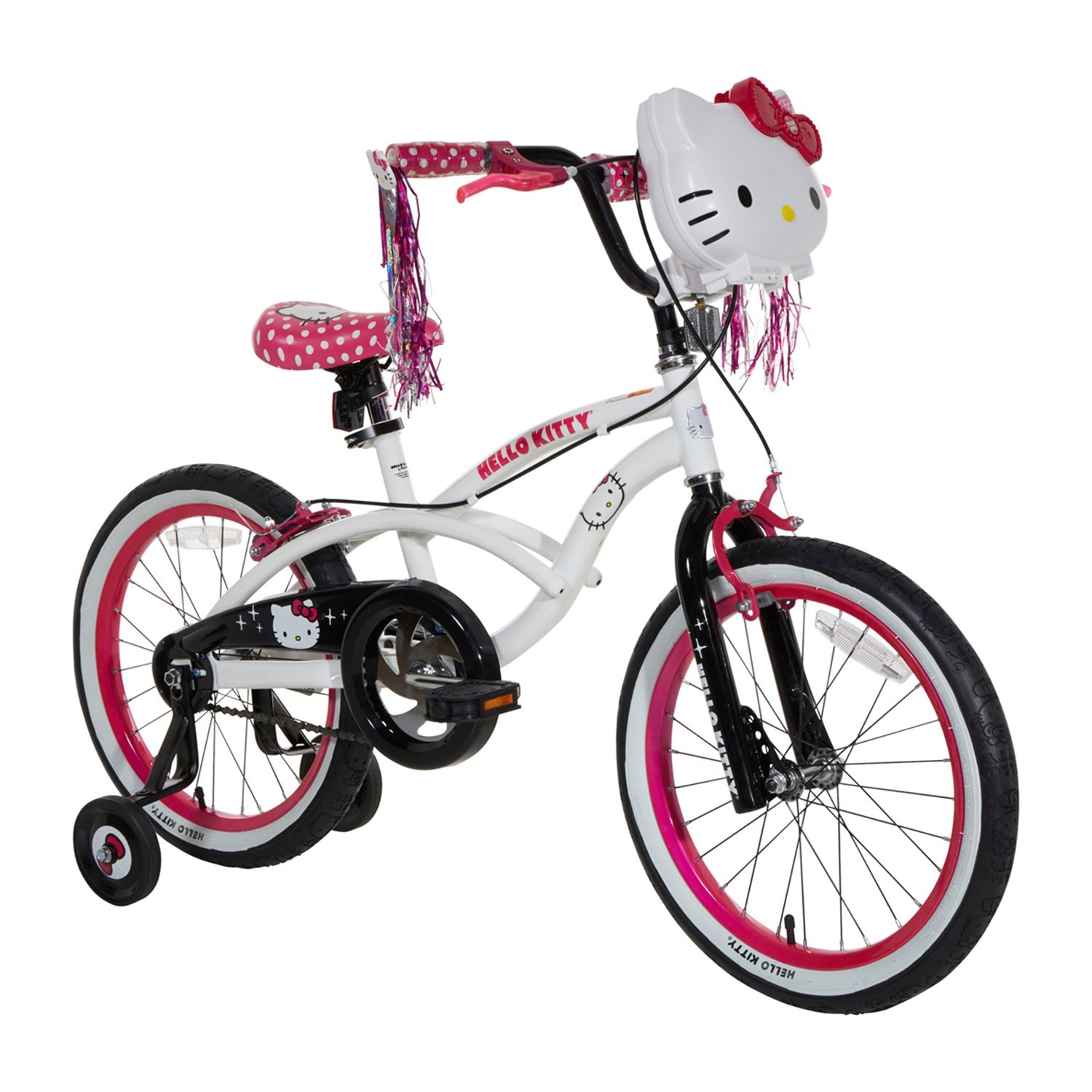 hello kitty bike with training wheels