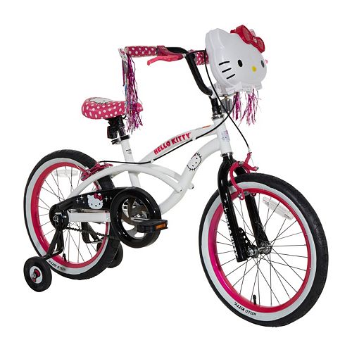 Girls Hello Kitty 18 Inch Wheel Light Up Bike with 