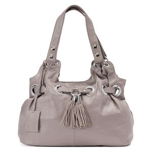 Donna Bella Zara Leather Tassel Satchel
