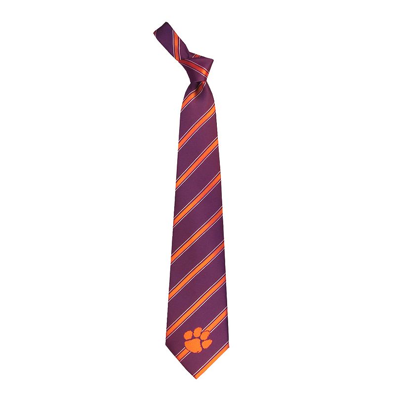 Adult NCAA Striped Tie, Clemson Tigers