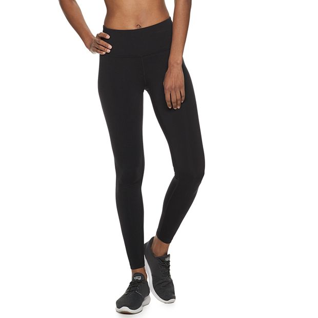 Tek Gear Shapewear black capri athletic leggings, size L