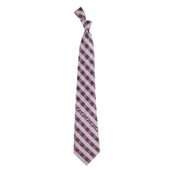 Adult NCAA Check Woven Tie