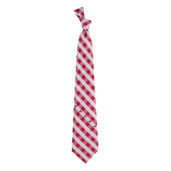 Adult NCAA Check Woven Tie