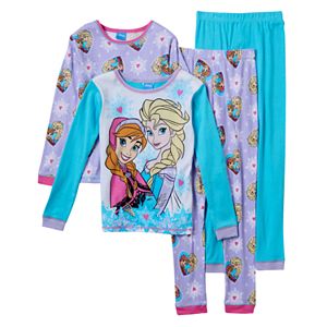 Disney's Frozen Anna & Elsa Girls 4-10 4-pc. Moments Pajama Set