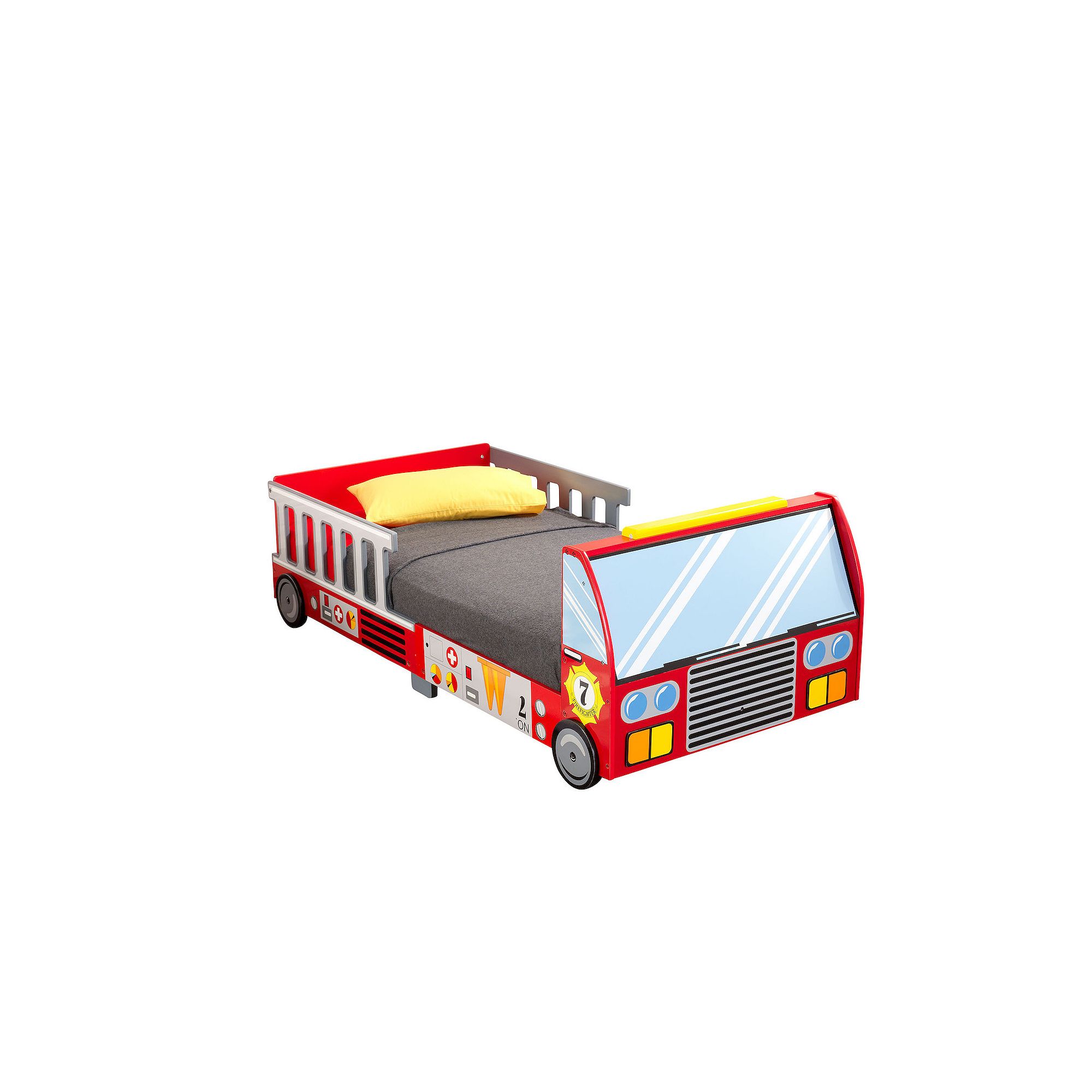 KidKraft® Fire Truck Toddler Bed, Red